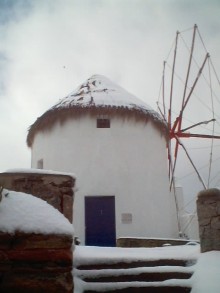 MYKONOS SNOW WINTER